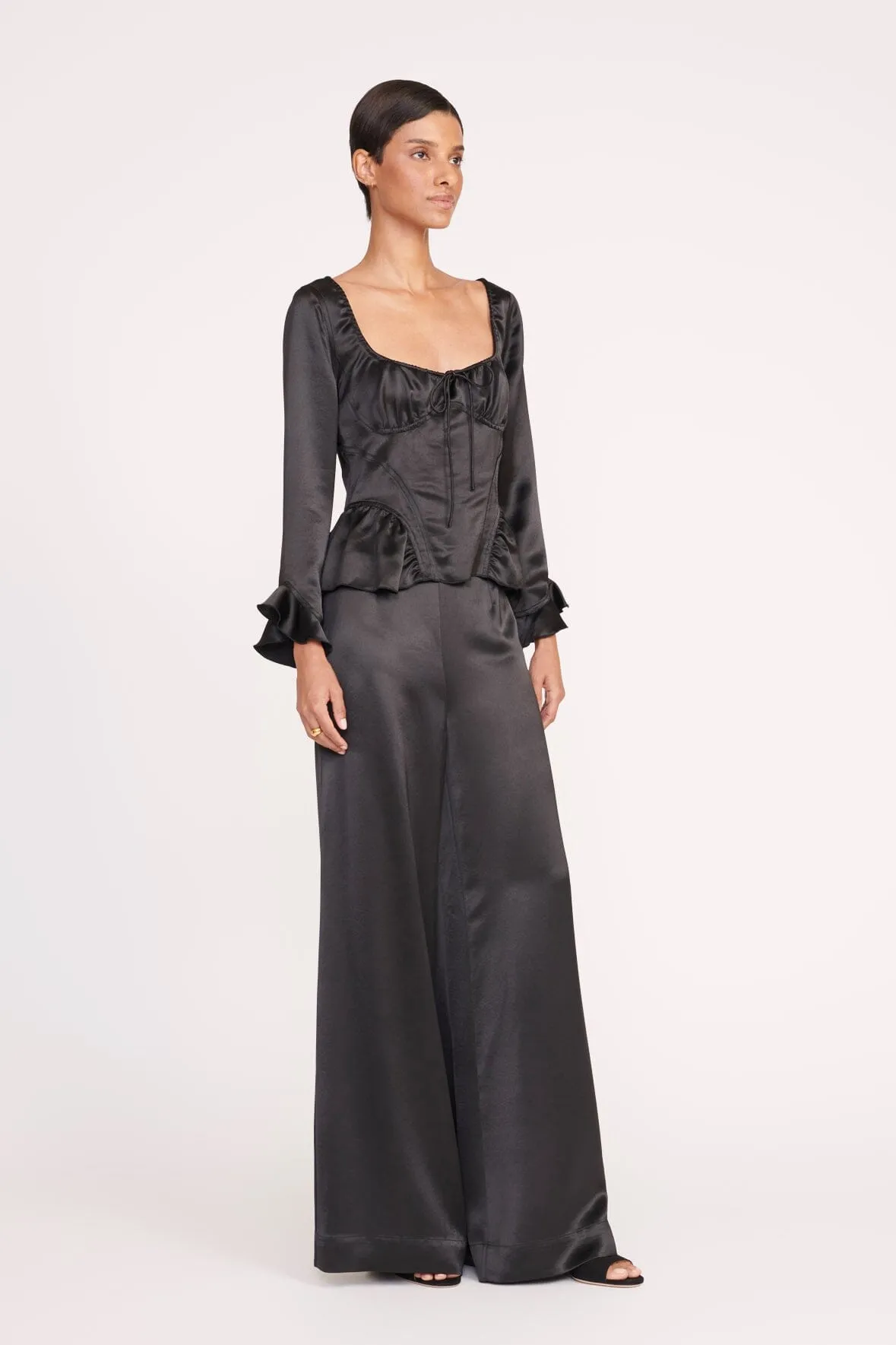 TOYA TOP | BLACK sold by STAUD product image thumbnail 3