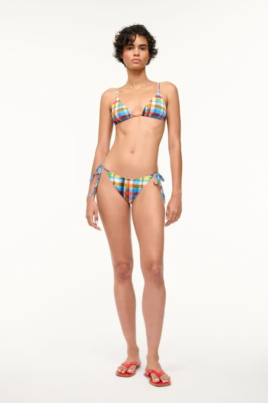 SISLEY STRING BOTTOM | MADRAS PLAID sold by STAUD