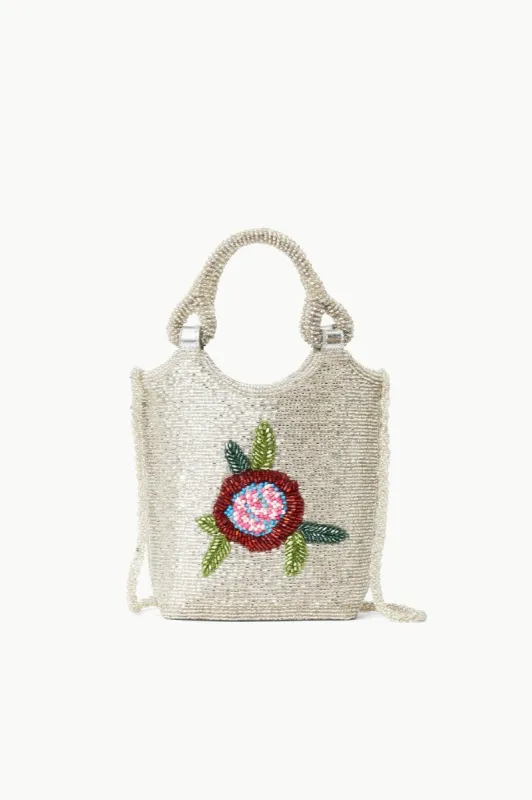 ZOE BEADED BAG | DIAMOND ROSE sold by STAUD