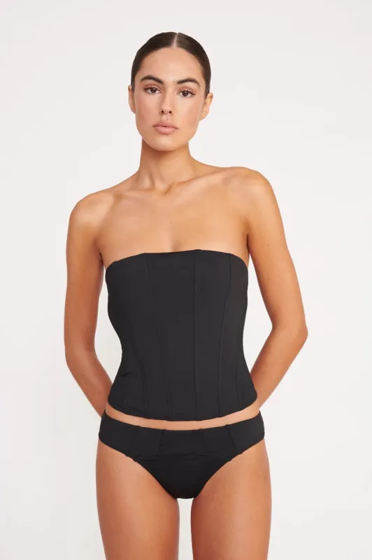 FRANCESCA BIKINI TOP | BLACK made by STAUD
