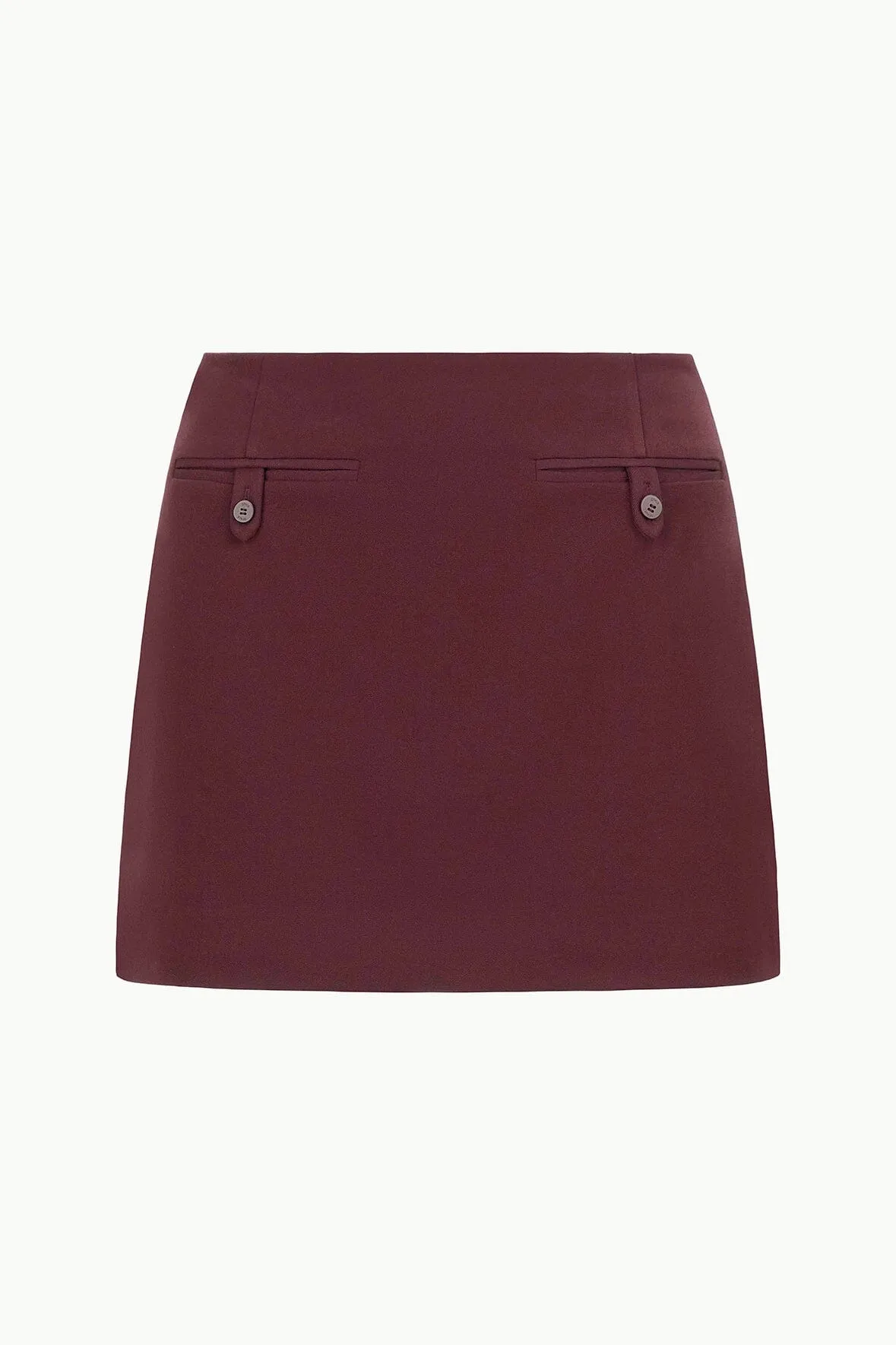 ANNETTE SKIRT | MERLOT sold by STAUD product image thumbnail 5