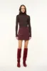 ANNETTE SKIRT | MERLOT sold by STAUD