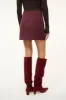 ANNETTE SKIRT | MERLOT sold by STAUD
