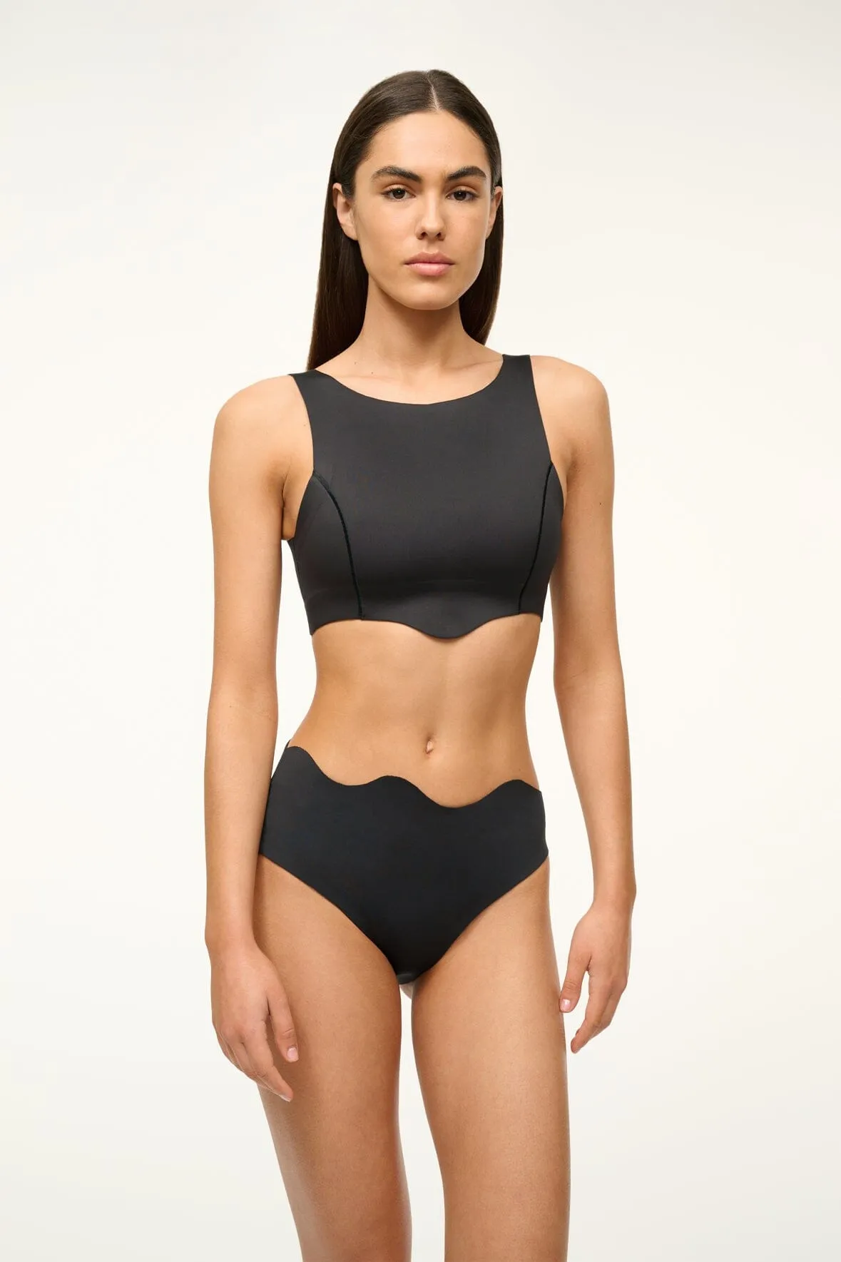 PALMIER BIKINI BOTTOM | BLACK sold by STAUD