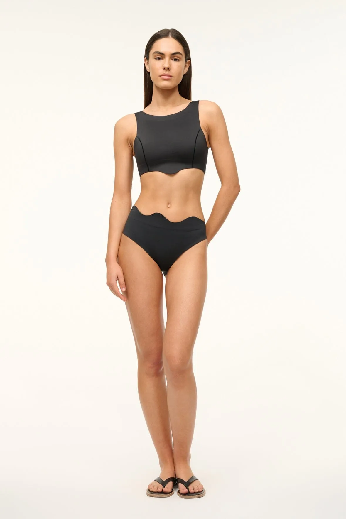 PALMIER BIKINI BOTTOM | BLACK sold by STAUD product image thumbnail 3