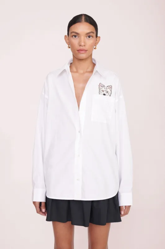 CUSTOM STAUD x C.BONZ CLASSIC OVERSIZED SHIRT | WHITE sold by STAUD