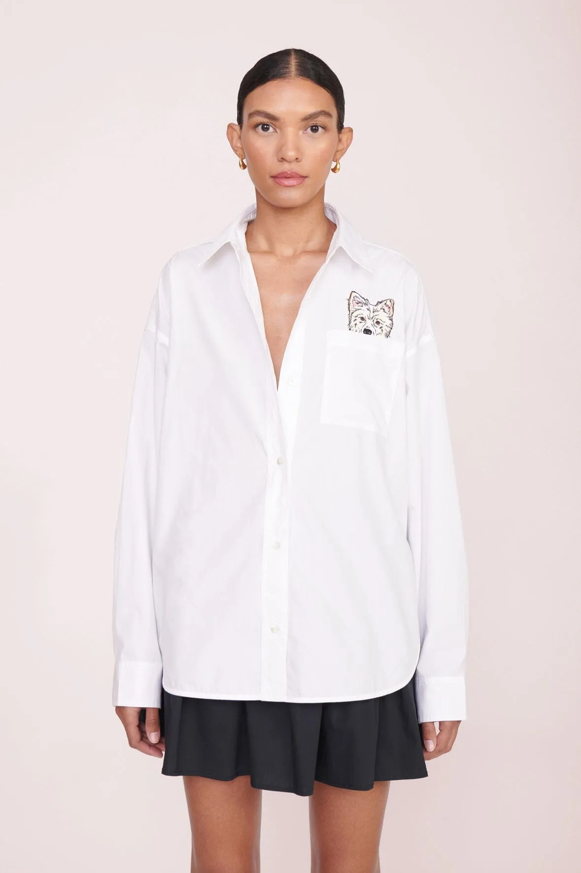 CUSTOM STAUD x C.BONZ CLASSIC OVERSIZED SHIRT | WHITE sold by STAUD