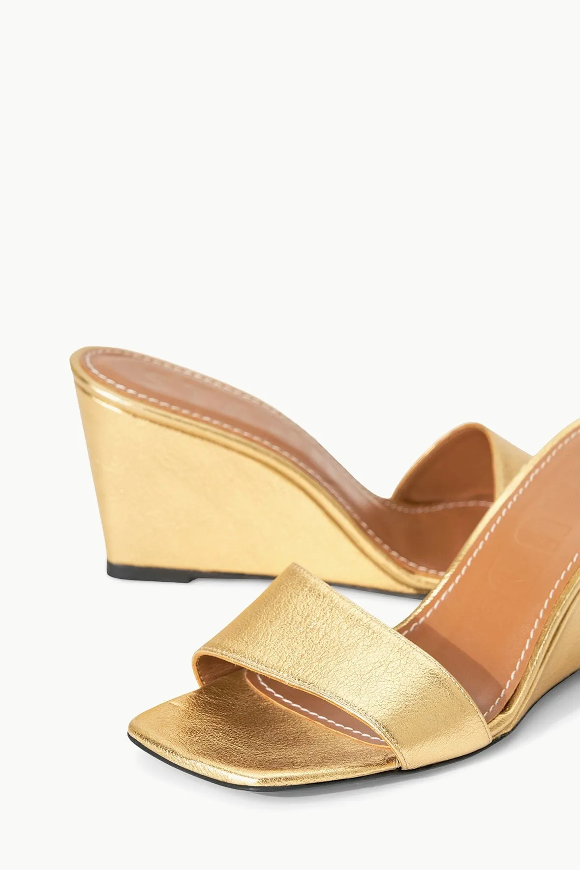 BILLIE WEDGE | GOLD sold by STAUD product image thumbnail 5