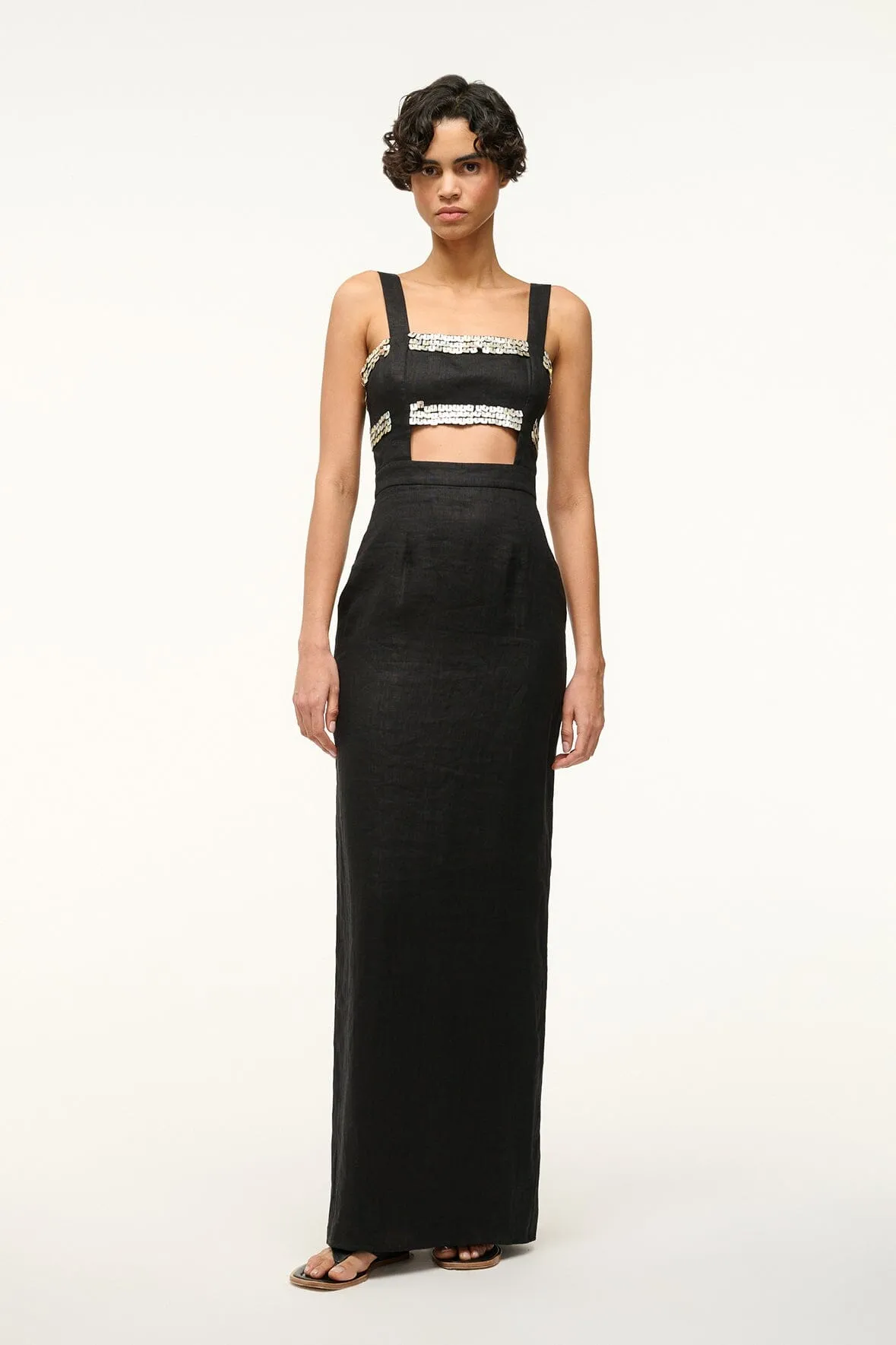 MICKEY DRESS | BLACK sold by STAUD