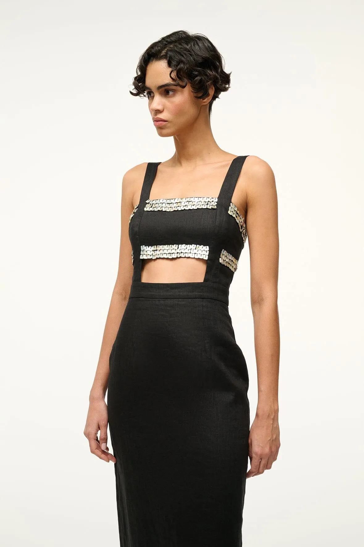 MICKEY DRESS | BLACK sold by STAUD product image thumbnail 2