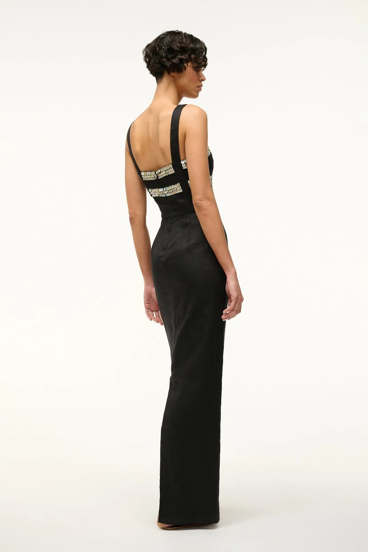 MICKEY DRESS | BLACK sold by STAUD product image thumbnail 4