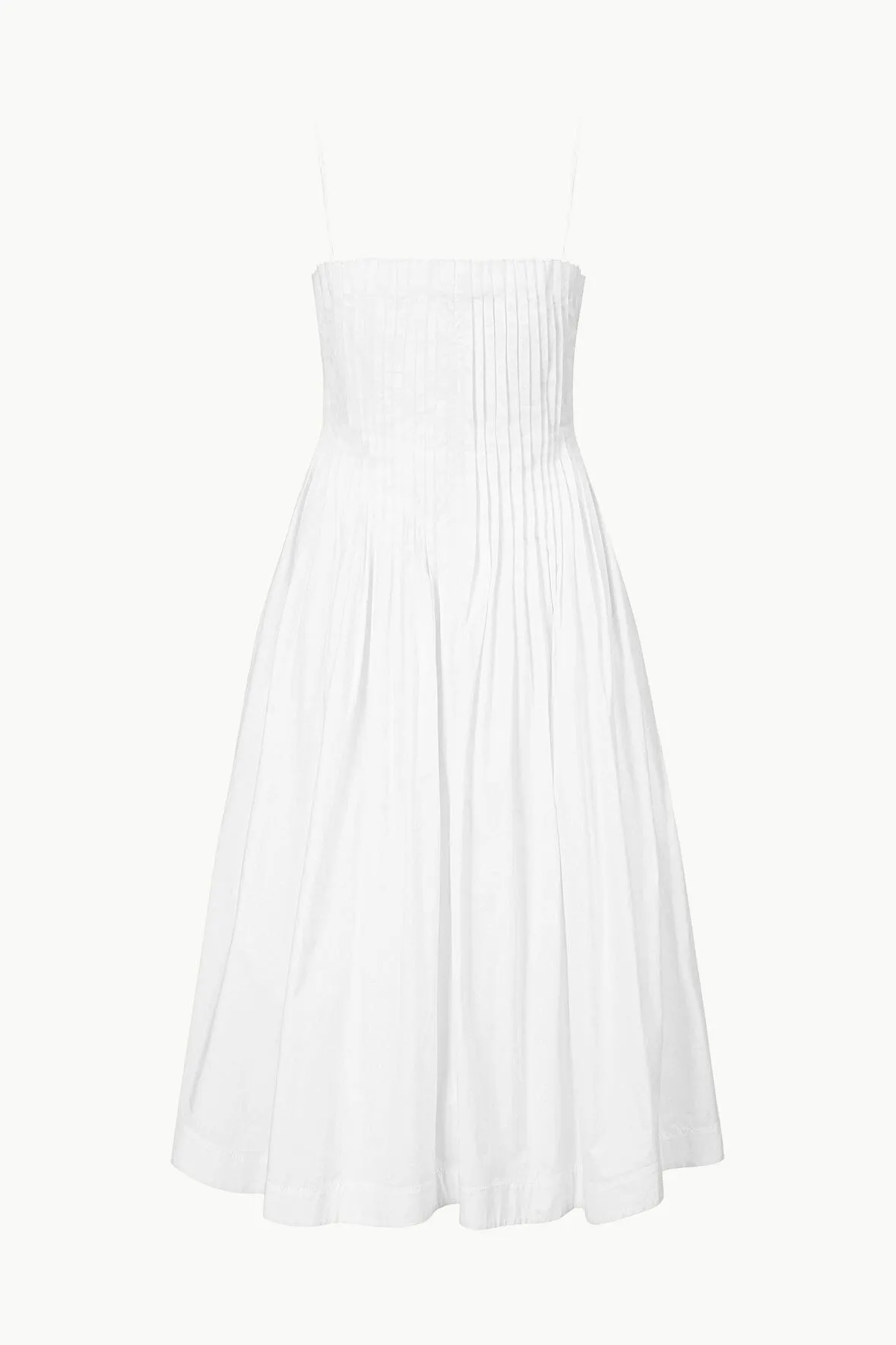 MIDI BELLA DRESS | WHITE sold by STAUD product image thumbnail 5