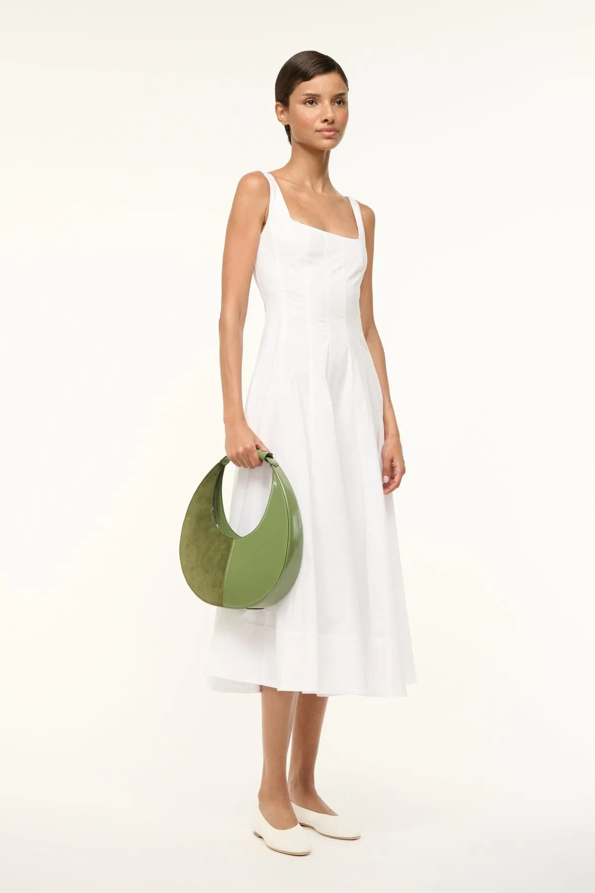 MOON SPLIT TOTE BAG | AVOCADO sold by STAUD product image thumbnail 2