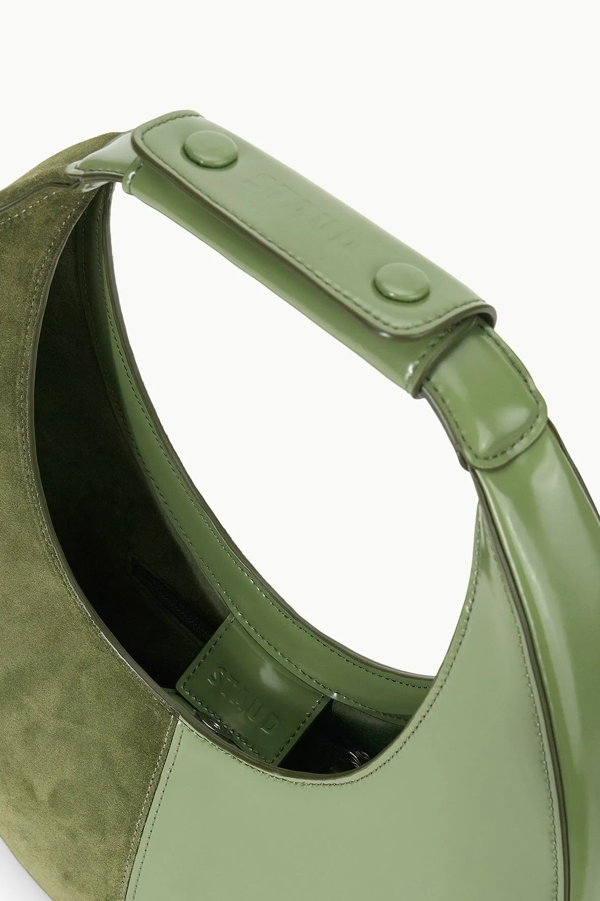 MOON SPLIT TOTE BAG | AVOCADO sold by STAUD product image thumbnail 5