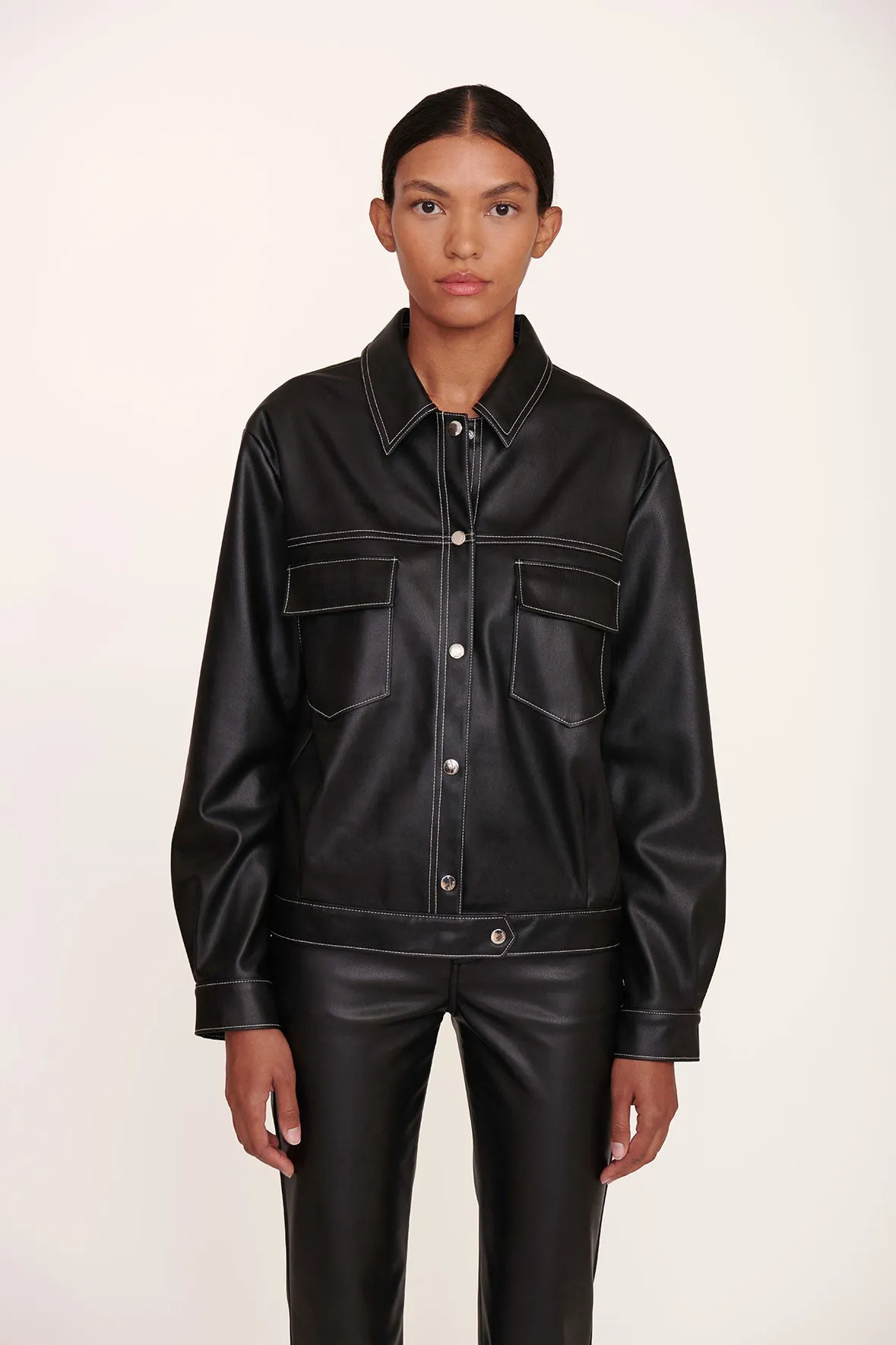 CUSTOM RYAN JACKET | BLACK sold by STAUD product image thumbnail 3