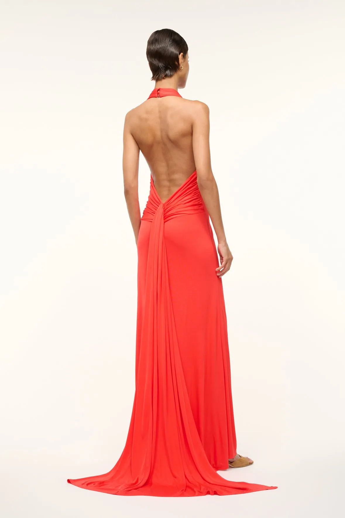 JULIUS DRESS | RED ROSE sold by STAUD product image thumbnail 4