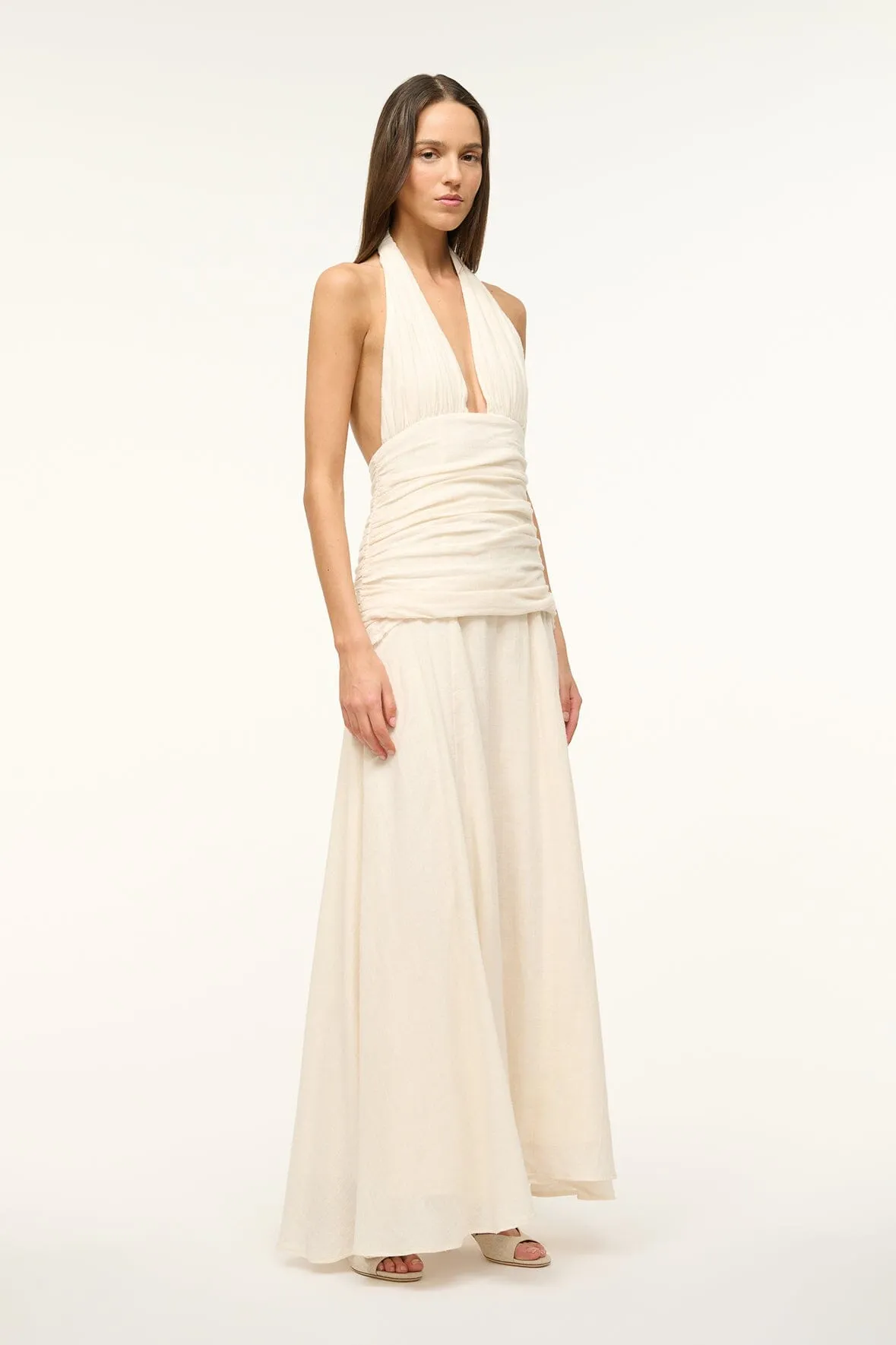 FROLIC DRESS | BUTTERCREAM sold by STAUD product image thumbnail 3