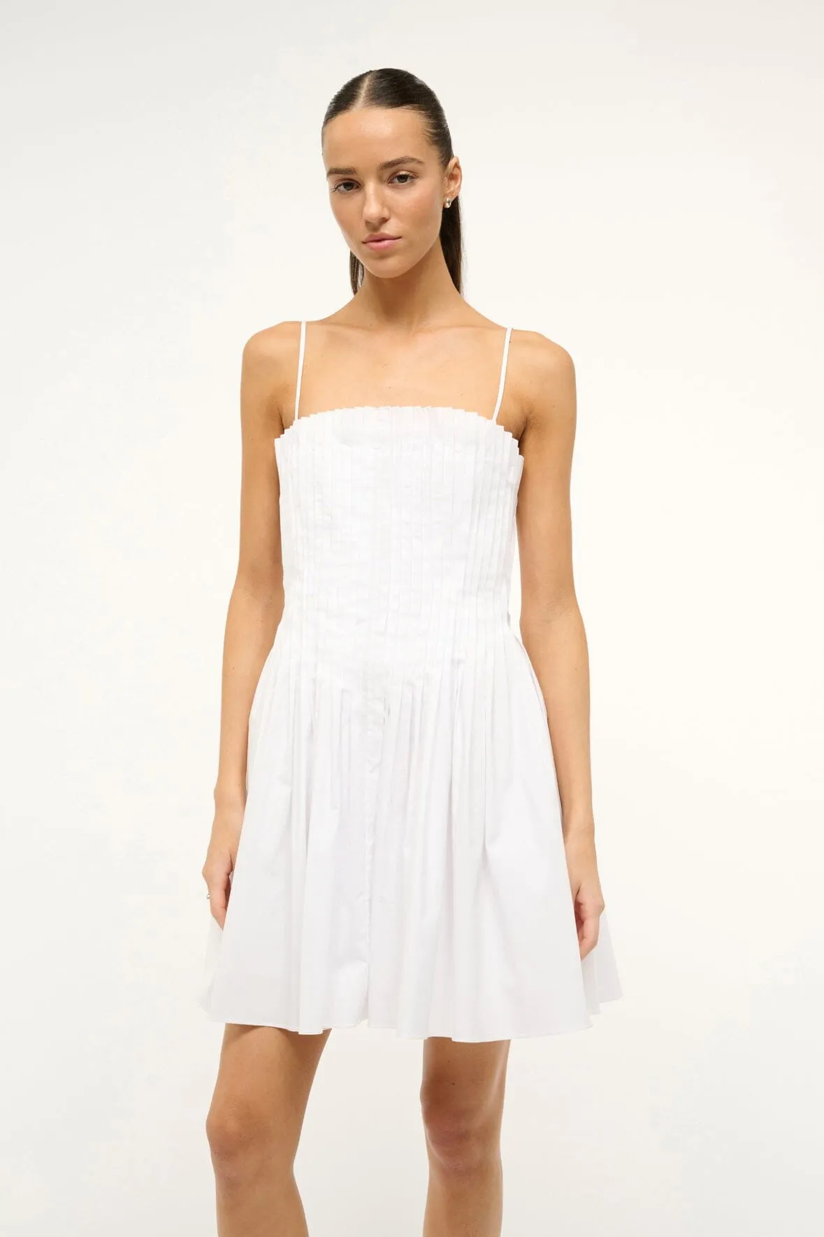 MINI BELLA DRESS | WHITE sold by STAUD product image thumbnail 2