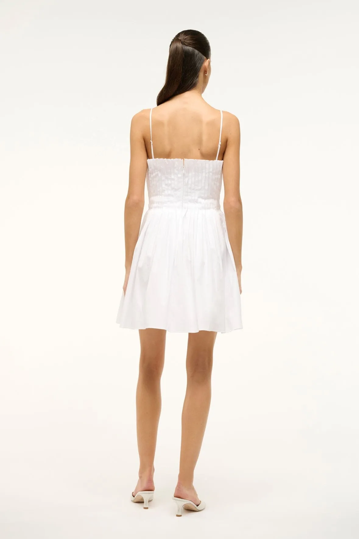 MINI BELLA DRESS | WHITE sold by STAUD product image thumbnail 3