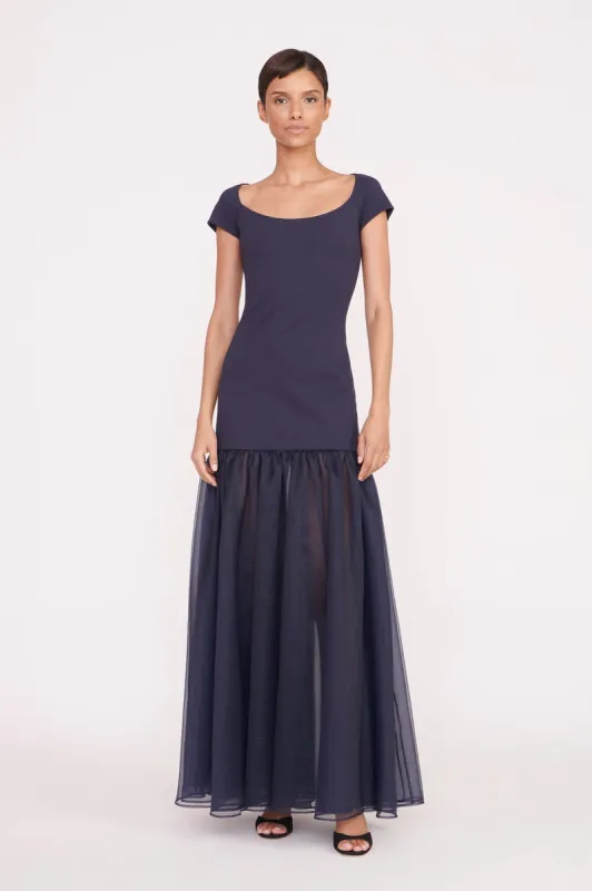 JOSEPH DRESS | NAVY sold by STAUD
