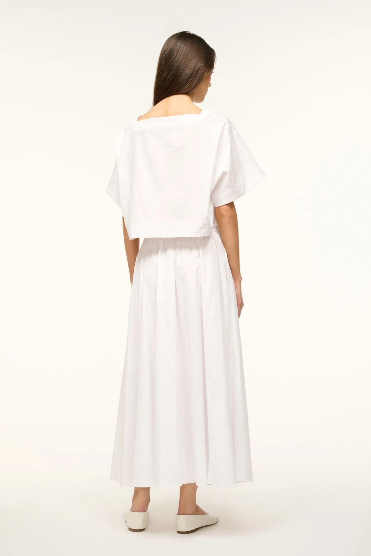 EDEN SKIRT | WHITE sold by STAUD product image thumbnail 4