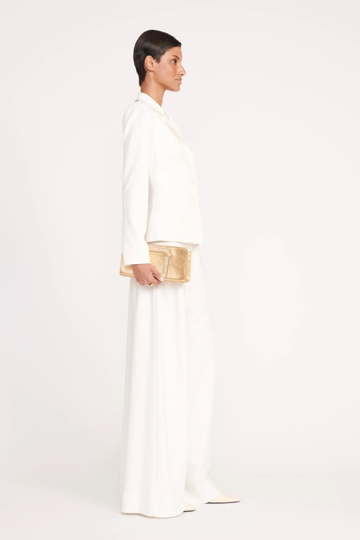 SHIRLEY CONVERTIBLE CLUTCH | GOLD sold by STAUD product image thumbnail 4