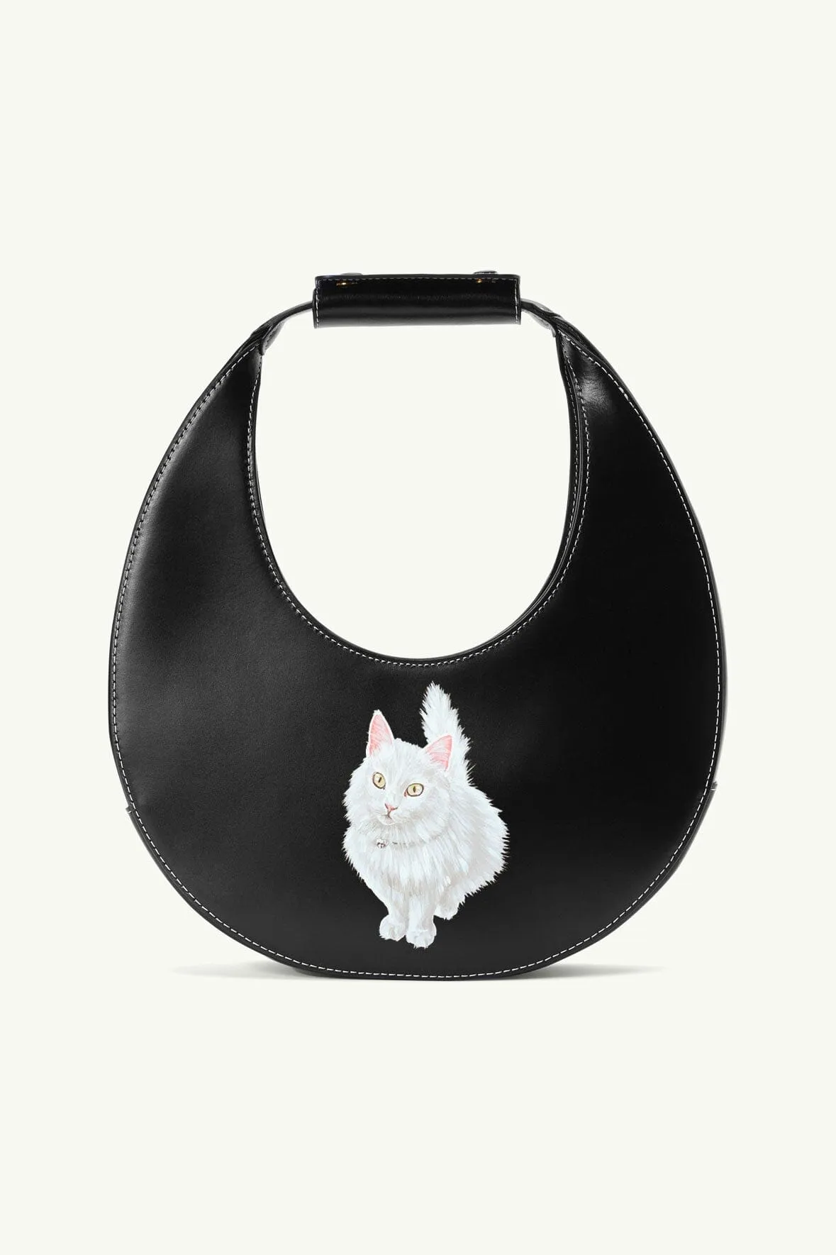 CUSTOM MOON BAG | BLACK sold by STAUD