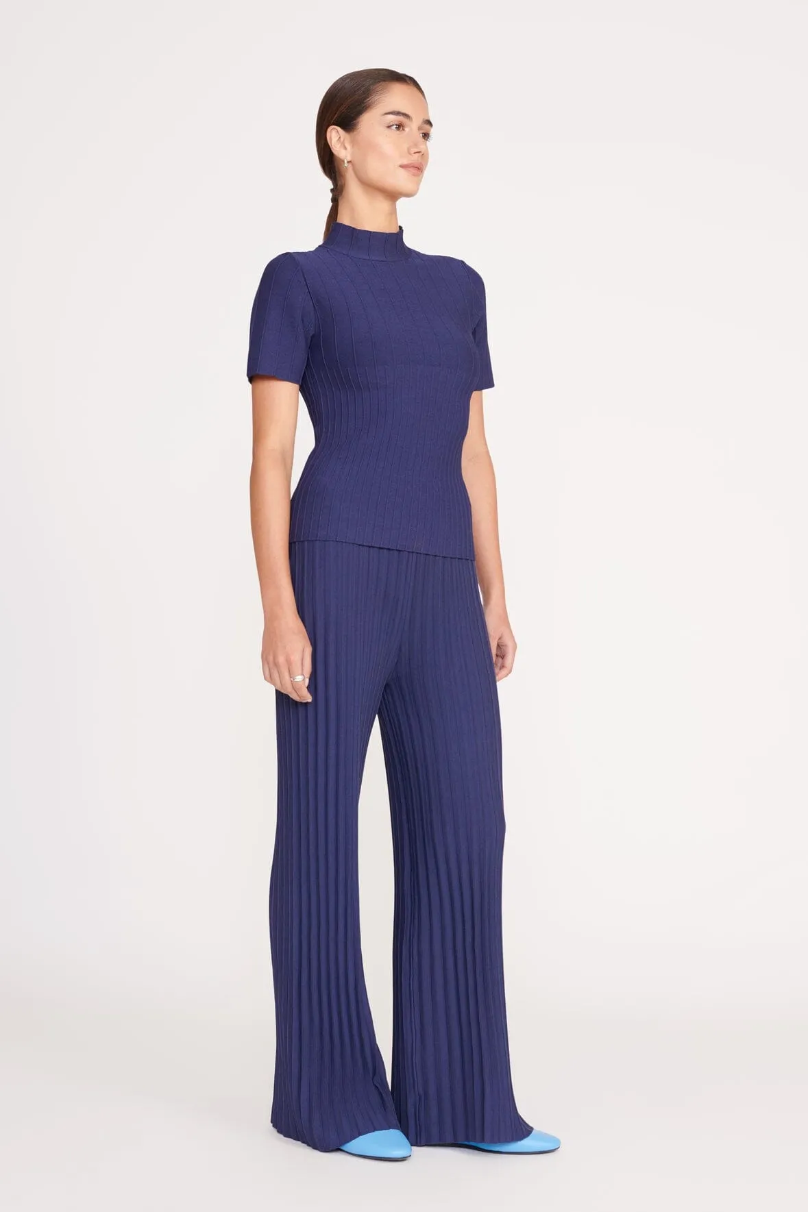 LUPIN PANT | NAVY sold by STAUD product image thumbnail 2