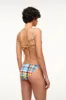 ALEXIS TRIANGLE TOP | MADRAS PLAID sold by STAUD