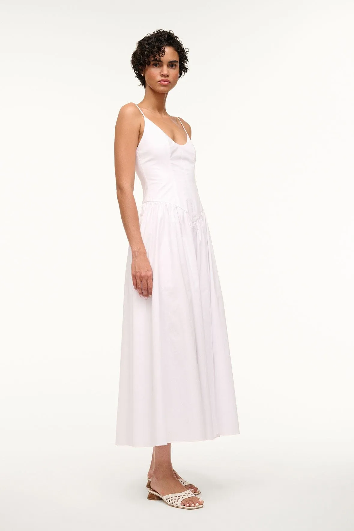 DENA DRESS | WHITE sold by STAUD product image thumbnail 5