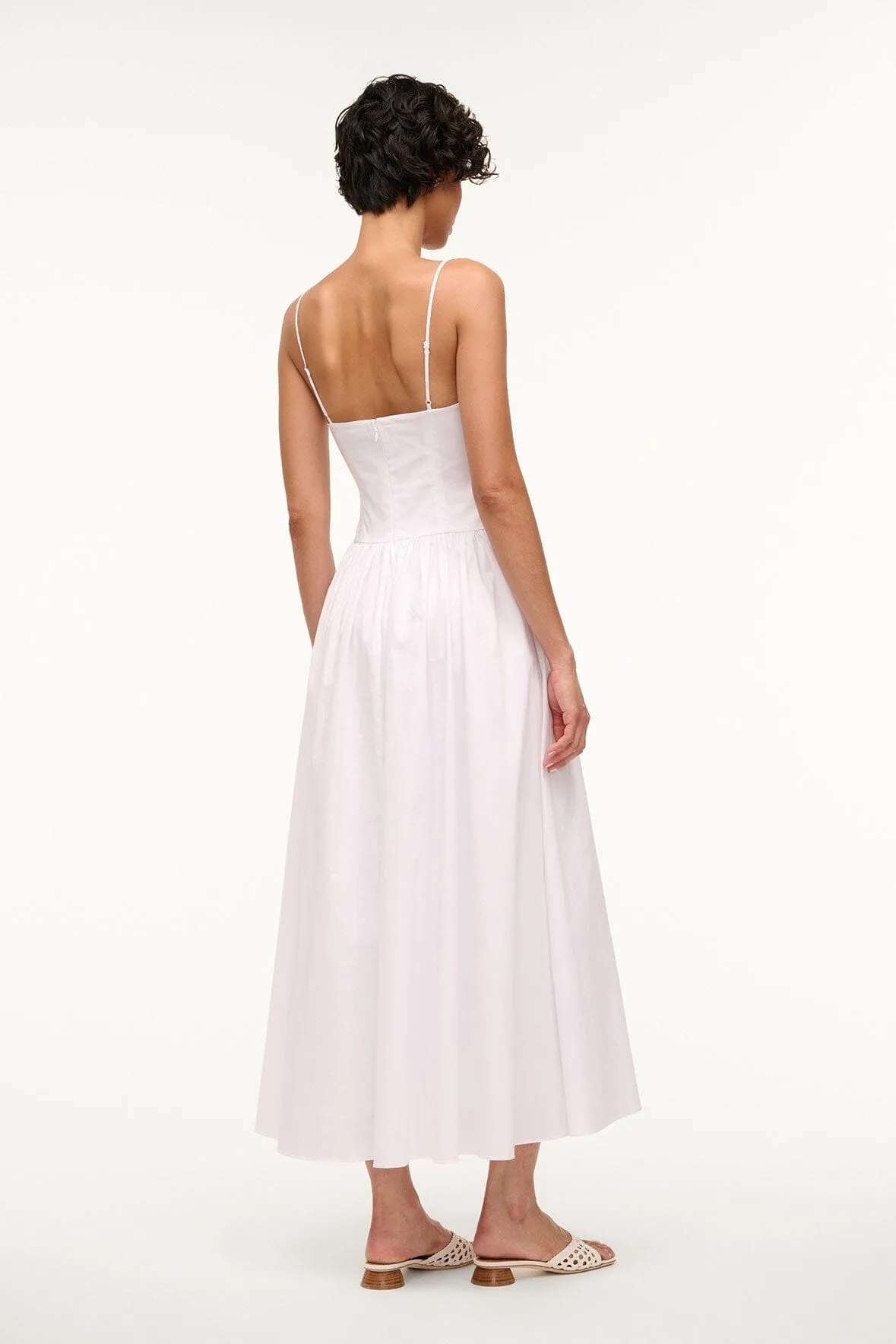 DENA DRESS | WHITE sold by STAUD product image thumbnail 4