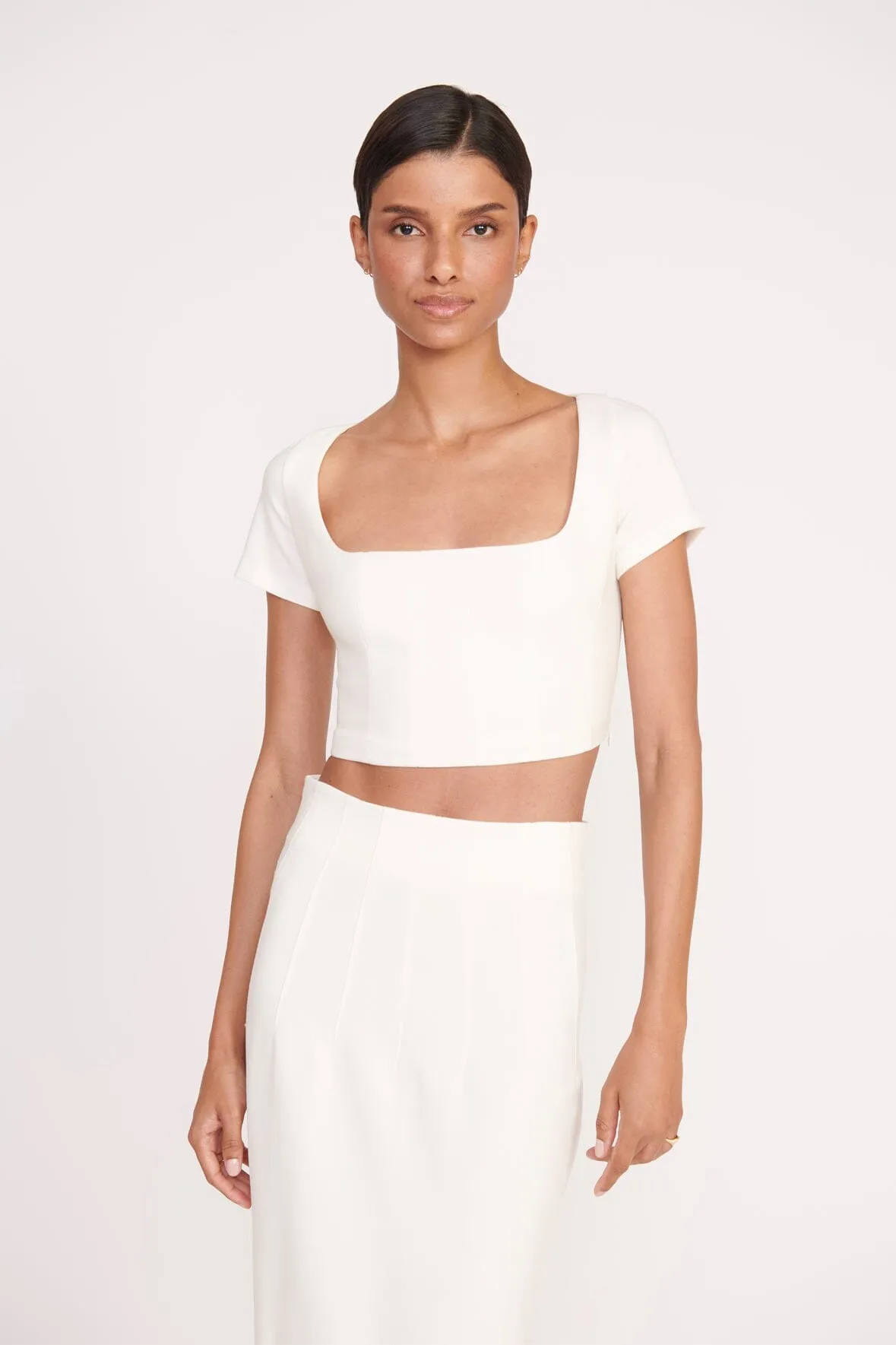 JEREMIAH SKIRT | IVORY sold by STAUD product image thumbnail 2