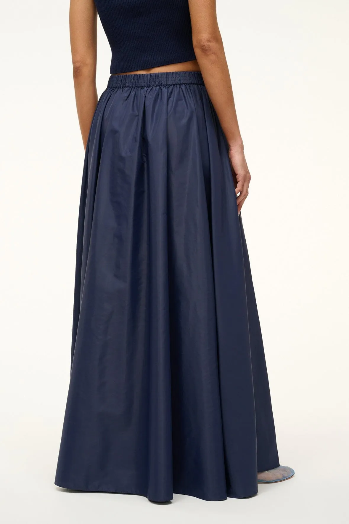MAXI EDEN SKIRT | NAVY sold by STAUD product image thumbnail 4