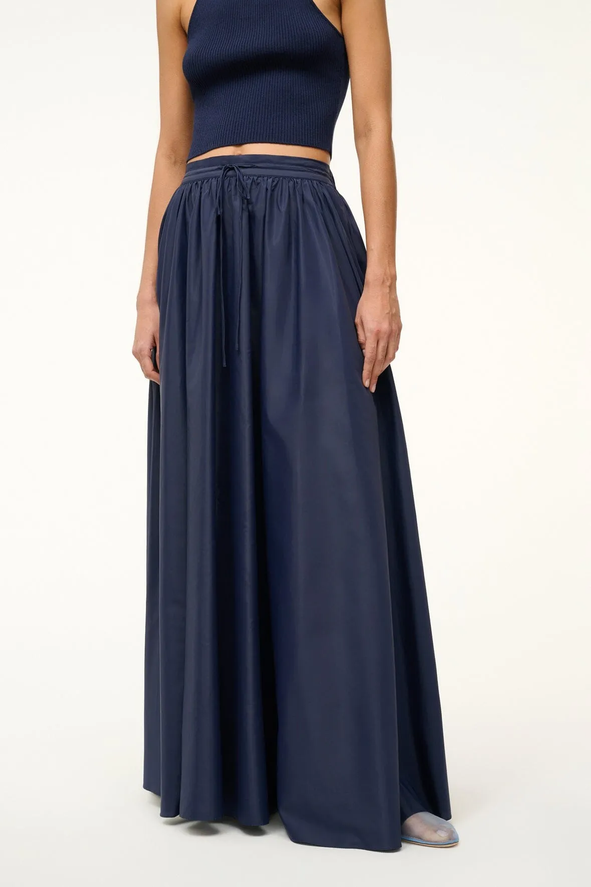 MAXI EDEN SKIRT | NAVY sold by STAUD product image thumbnail 2