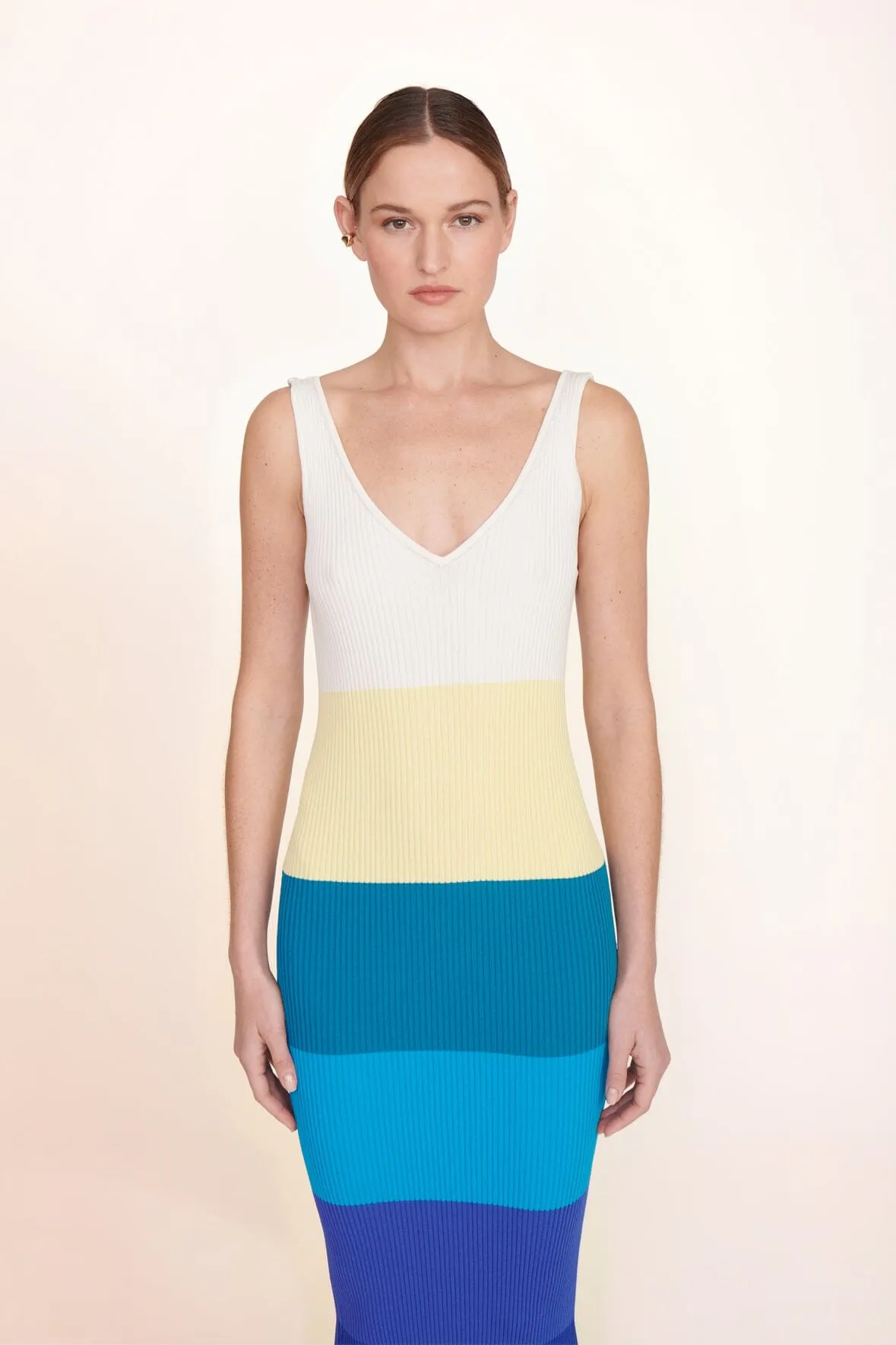 DANA DRESS | PACIFIC STRIPE sold by STAUD product image thumbnail 4
