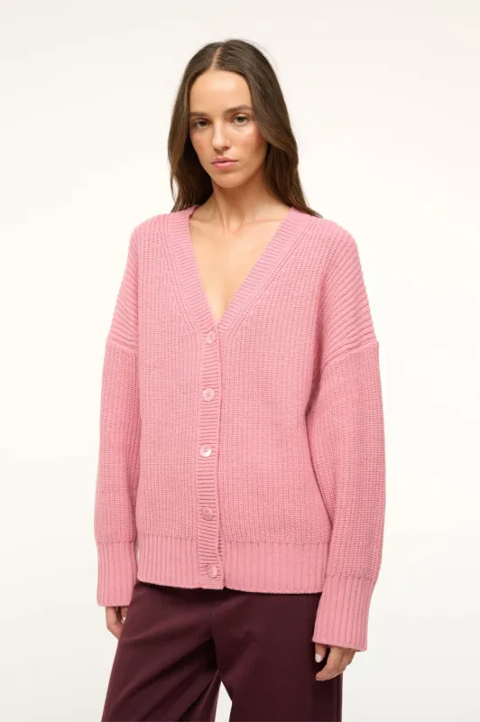 MATILDA CARDIGAN | DAMASK PINK sold by STAUD