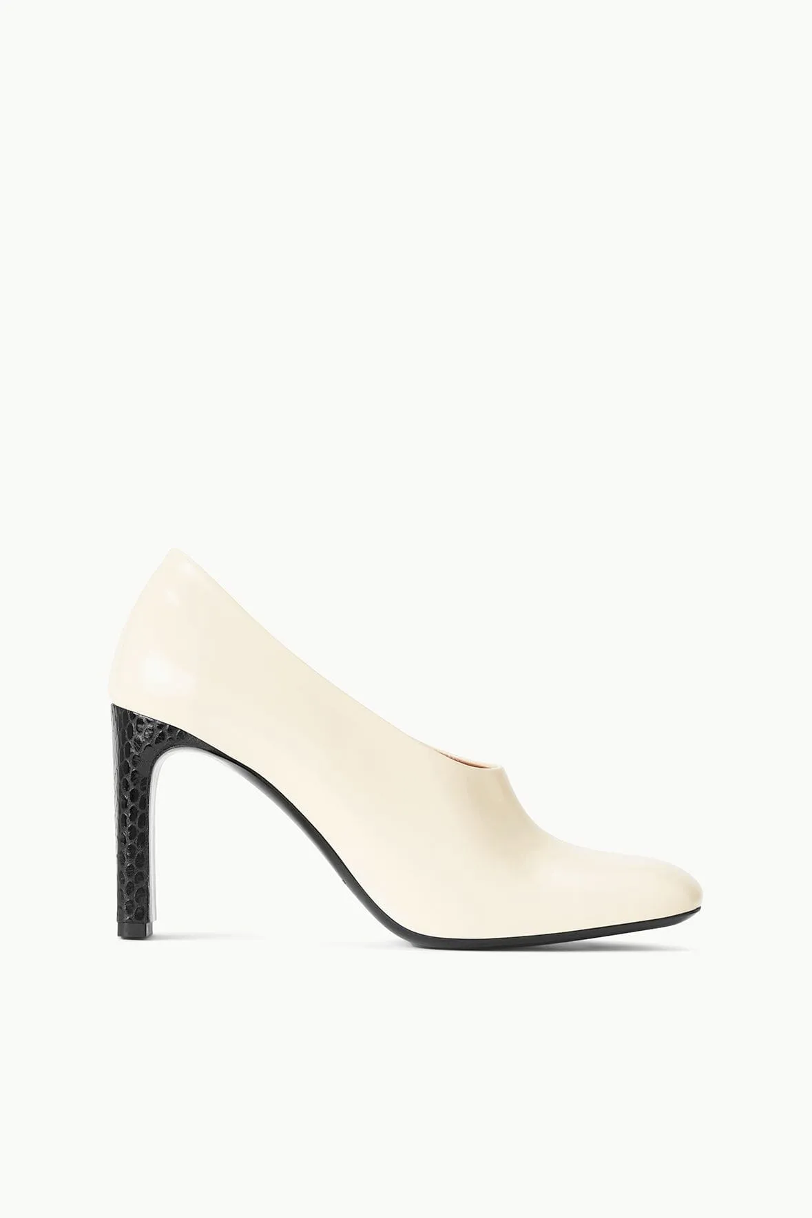 FLORENTINE PUMP | CREAM BLACK sold by STAUD