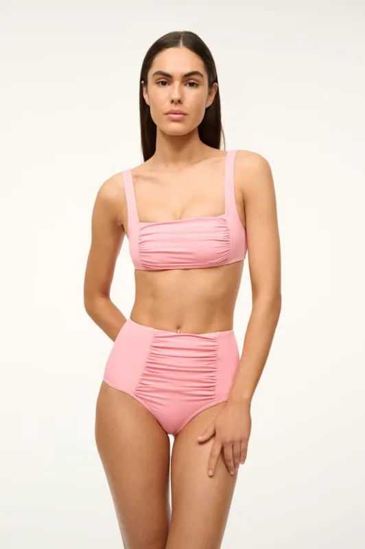 WALKER BIKINI TOP | PEARL PINK sold by STAUD