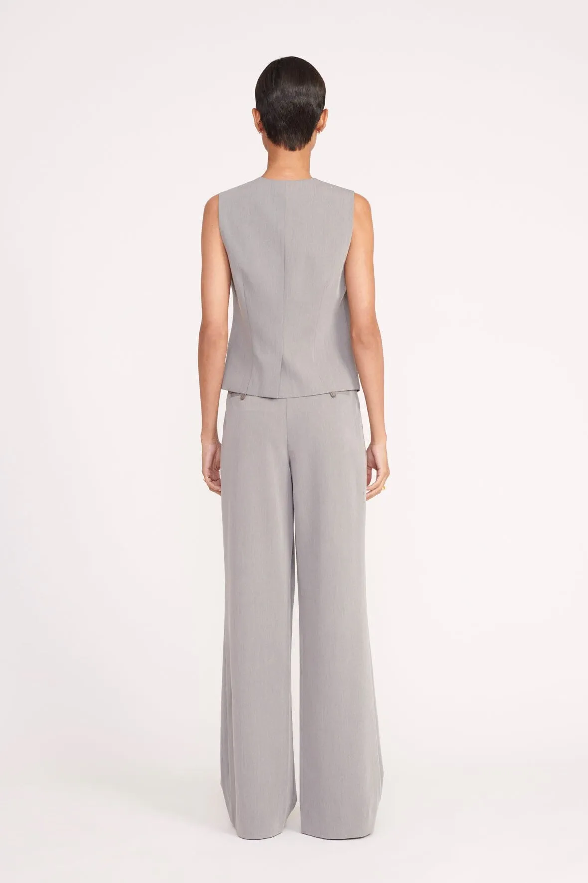 LUISA PANT | HEATHER GREY SUITING sold by STAUD product image thumbnail 4