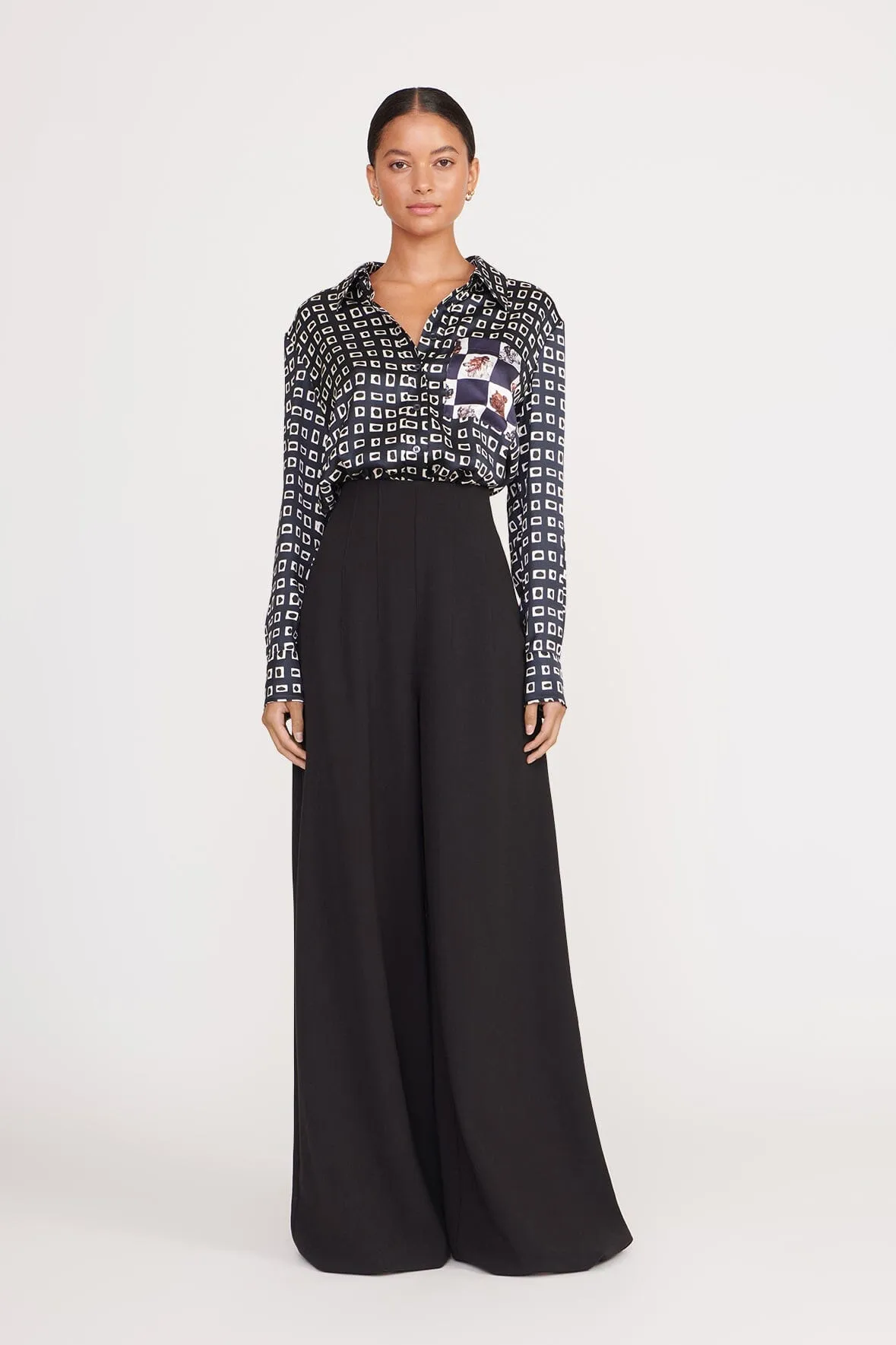 CALEB PANT | BLACK sold by STAUD