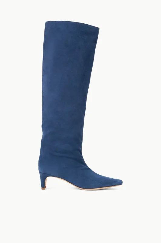 WALLY BOOT | BLEU SUEDE sold by STAUD