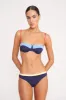 JO BALCONETTE BIKINI TOP | NAVY COLORBLOCK sold by STAUD
