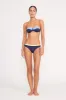 JO BALCONETTE BIKINI TOP | NAVY COLORBLOCK sold by STAUD