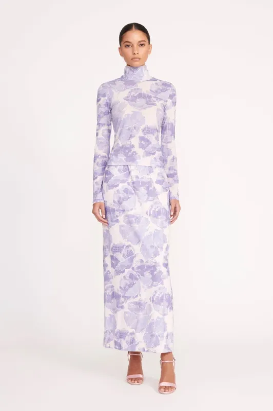 TREY SKIRT | ANTIQUE PRESSED FLOWERS sold by STAUD