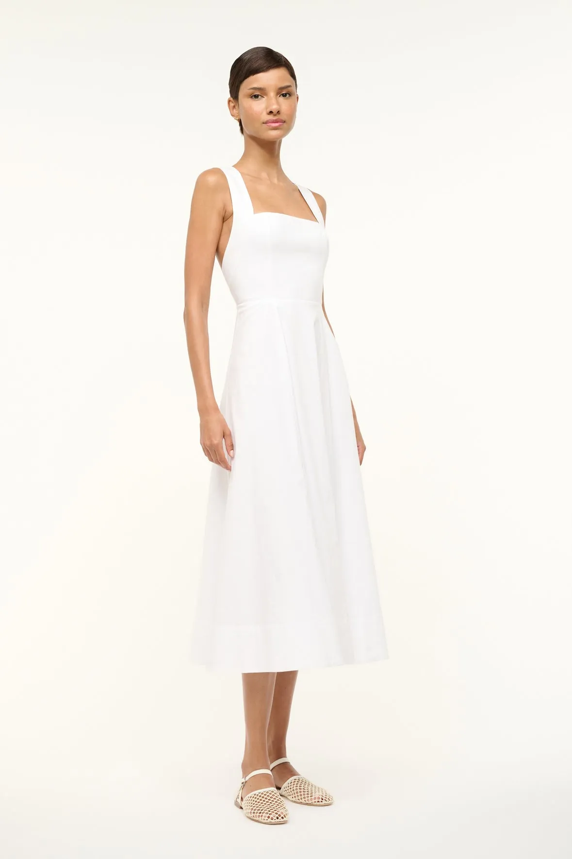TERESA DRESS | WHITE sold by STAUD product image thumbnail 2