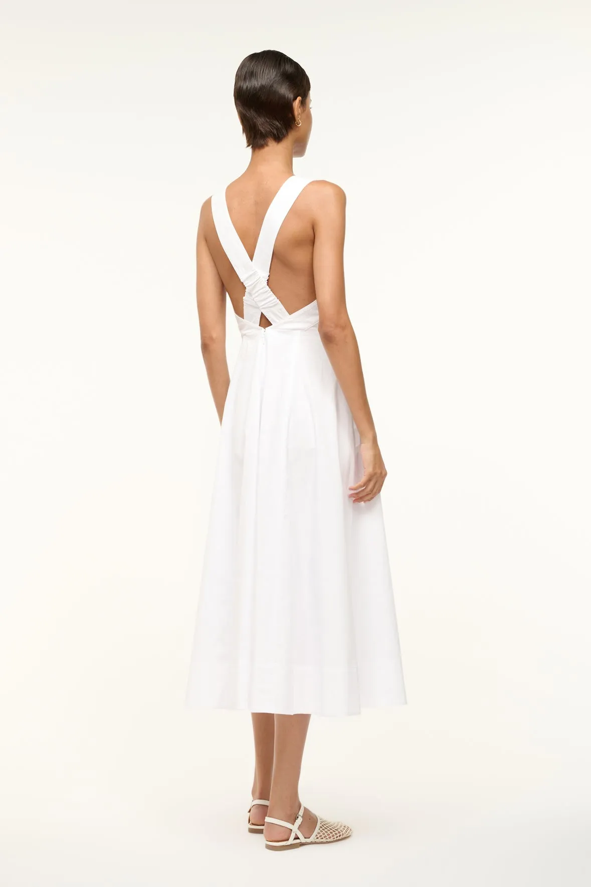 TERESA DRESS | WHITE sold by STAUD product image thumbnail 3