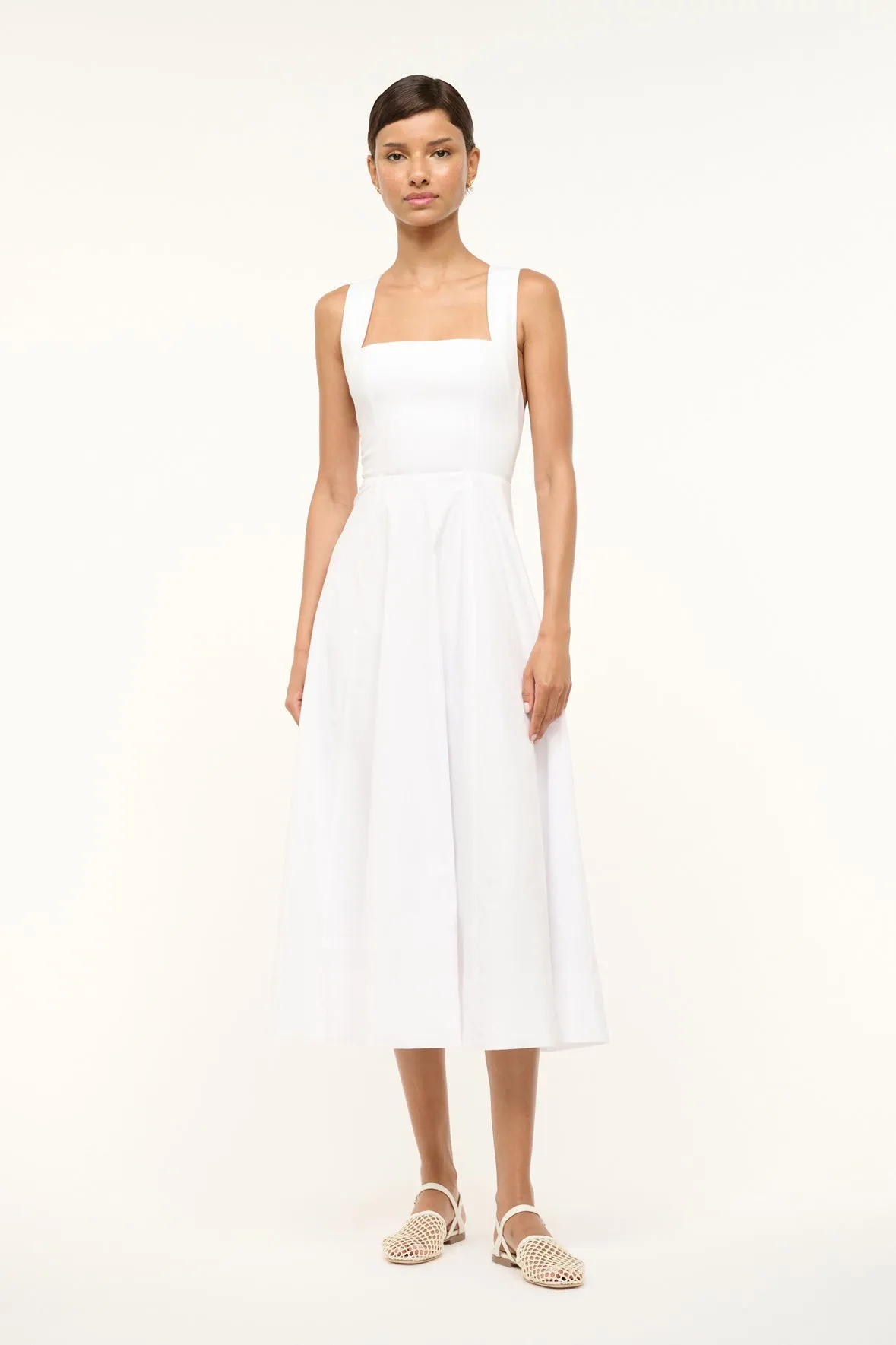 TERESA DRESS | WHITE sold by STAUD