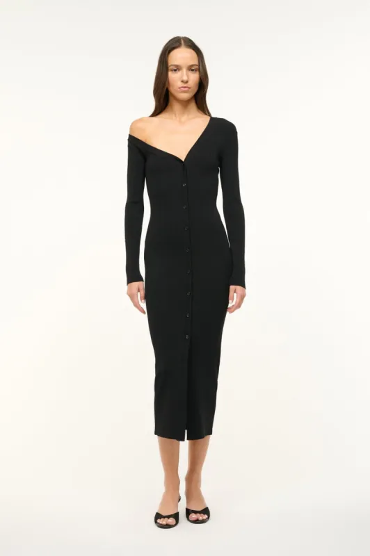 CRAFTSMAN SWEATER DRESS | BLACK made by STAUD