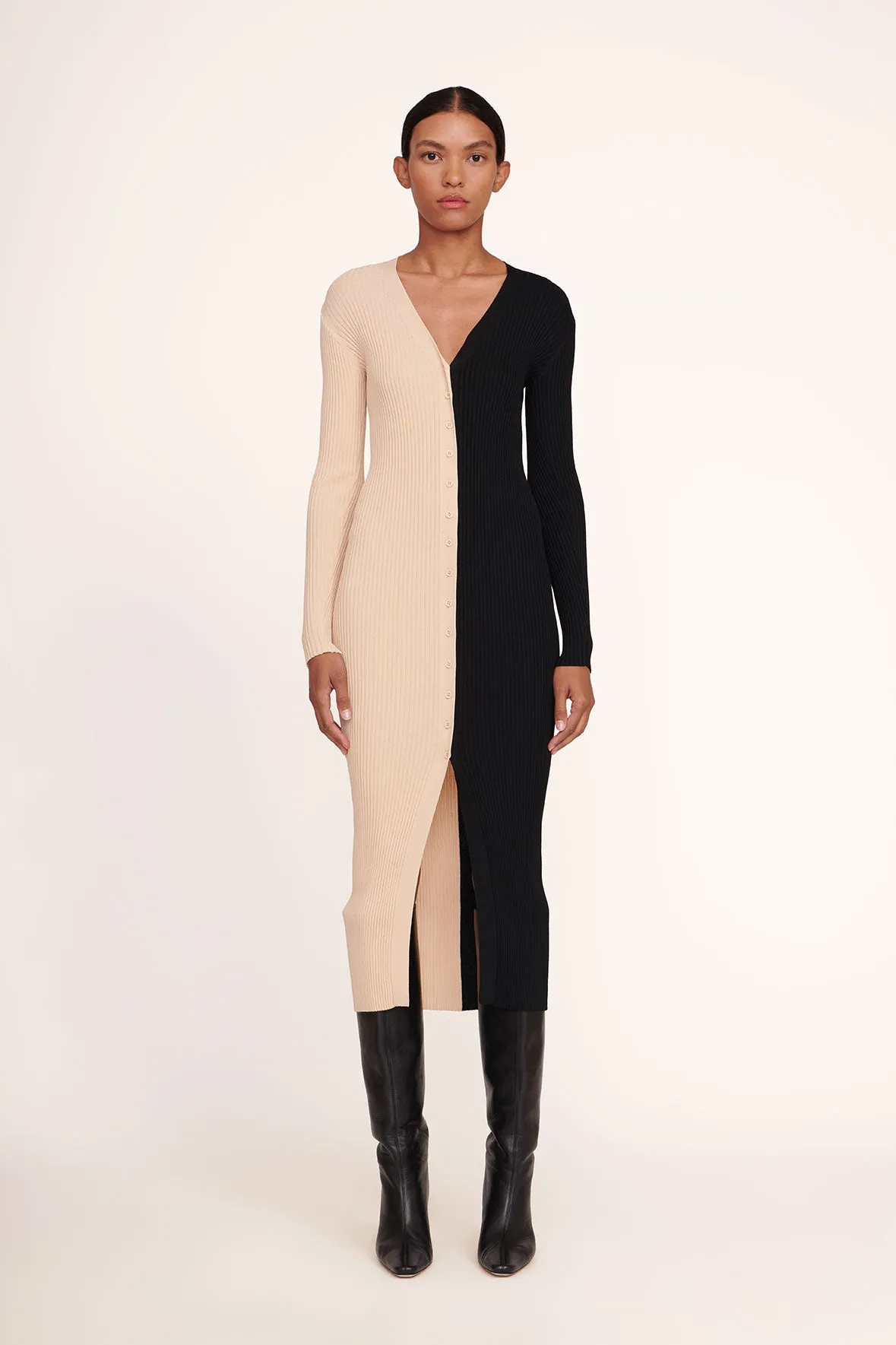 SHOKO SWEATER | BUFF BLACK sold by STAUD