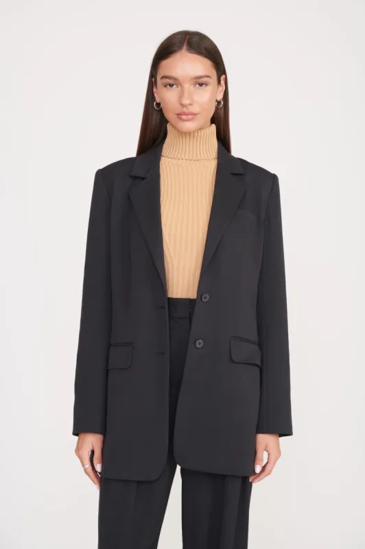 CITY BLAZER | BLACK sold by STAUD